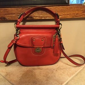 Cute Coach Orange Crossbody Purse